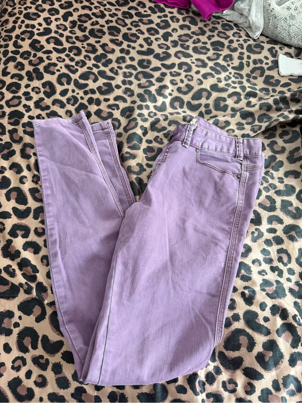 Free People High-Rise Lavender Jeans